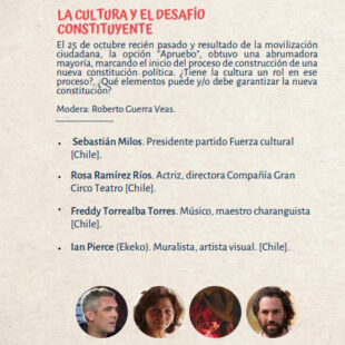 Participación en Conversatorio Cultura y Constitución